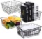 AXABING 4PCS Wire Storage Baskets,Metal Basket for Pantry Organizer Storage, Metal Wire $19.99 MSRP