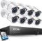 ZOSI 4K Ultra HD Security Cameras System, 8 Channel H.265+ 4K (3840x2160) Video DVR, $419.99 MSRP