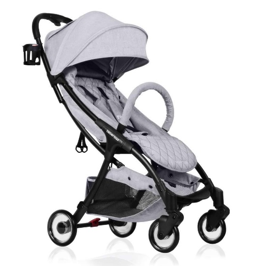 Beberoad Compact Stroller, 2020 Beberoad R2 Version 3 Quick-Fold - Grey - $209.99 MSRP