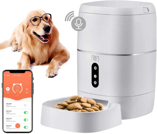DoHonest Food Dispenser Automatic Dog Cat Feeder, $69.99