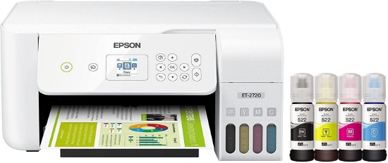 Epson EcoTank ET-2720 Wireless Color All-in-One Supertank Printer with Scanner.. $248.00 MSRP