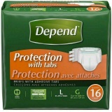 Depend Incontinence Protection with Tabs, Maximum Absorbency, L, 48 Count - $33.72 MSRP