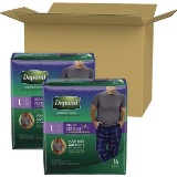 Depend Night Defense Incontinence Underwear for Men, Overnight, Disposable, Large - $32.99 MSRP