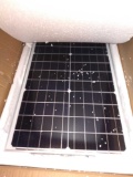 Gebuson 2-Pack 100W Solar Powered Flood Light, Outdoor Light