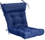 QILLOWAY Indoor/Outdoor High Back Chair Cushion, Navy
