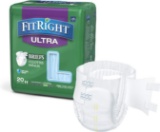 FitRight Ultra Adult Diapers, Disposable Incontinence Briefs with Tabs, L, 4 Packs of 20 $55.12 MSRP