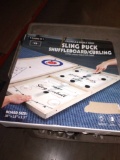 Foldable Double Sided Board 3 Games in 1 - Sling Puck, ShuffleBoard/Curling