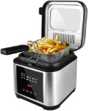 CUSIMAX Deep Fryer, Electric Fryer with Basket, Oil Thermostat, 2.5L Oil Capacity $73.09 MSRP