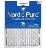 Nordic Pure 20x24x2 MERV 12 Pleated AC Furnace Air Filters 3-Pack - $35.37 MSRP