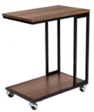 Snack Table Sofa Couch Side Table For Living Room, Mobile C End Table For Coffee Laptop- $32.99 MSRP