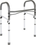 Vaunn Deluxe Bathroom Safety Toilet Rail - Adjustable Toilet Safety Frame - Medical - $49.99 MSRP