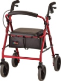Nova Medical Products Zoom Rollator Walker (22 Inch, Red)(4222RD)