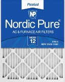 Nordic Pure 14x24x1 MERV 12 Pleated AC Furnace Air Filters 12 Pack, $48.07