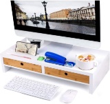 Monitor Stand Riser with 2 Drawers & Desktop Organizer w/ Keyboard Storage Space, ......$54.49