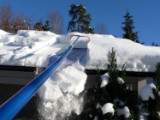 Avalanche Snow Roof Rake Original 500 with Slide Material 16 Feet Long, 1.5 Inch Wheels