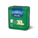 FitRight Plus Adult Diapers, Disposable Incontinence Briefs X-L,4 Pk of 20 (80 total) - $59.98 MSRP