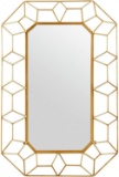 Amazon Brand ? Stone and Beam Diamond Shape Metal Frame Hanging Decorative Wall Mirror, 34.25 Inch