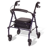 Carex Steel Rollator Walker with Seat and Wheels - Rolling Walker for Seniors - Walker $59.99 MSRP
