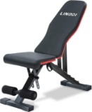 LINODI Weight Bench, Adjustable Strength Training Benches for Full Body Workout, $79.99 MSRP