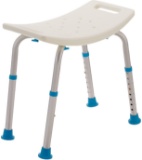 AquaSense Adjustable Bath and Shower Chair with Non-Slip Seat, White $27.37 MSRP