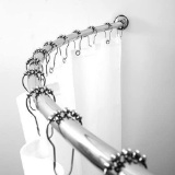 BINO Expandable Curved Shower Curtain Rod - $22.49 MSRP