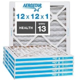 Aerostar Home Max 16 3/8x21 1/2x1 MERV 13 Pleated Air Filter, Made in the USA, 6-Pack - $38.47 MSRP