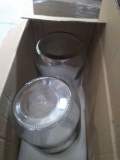 Easeen 2 Pack 1 Gallon Clear Glass Storage Jar