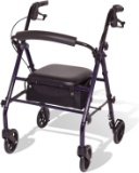 Carex Steel Rollator Walker with Seat and Wheels - Rolling Walker for Seniors - $59.99 MSRP