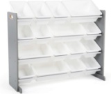 Humble Crew Supersized Wood Toy Storage Organizer, Extra Large, Grey/White - $64.99 MSRP