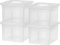 IRIS USA 1 Classic-Lid Letter and Legal Size File Box, Letter and Legal, Clear, 4 Pack $44.99 MSRP