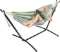 Kanchimi Hammock With Stand, Portable Double Hammock For Para Patio, Indoor Outdoor - $97.33 MSRP