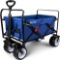 Beau Jardin Folding Wagon Cart 300 Pound Collapsible, Blue - $154.99 MSRP