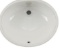 Wells Sinkware RTU1714-6B Wells Oval Vitreous Ceramic Lavatory Single Bowl Undermount Bisque