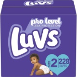 Diapers Size 2, 228 Count - Luvs Ultra Leakguards Disposable Baby Diapers, $33.76 MSRP