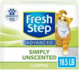 Fresh Step Advanced Clumping Cat Litter with Activated Charcoal and Natural Odor Control - Unscented