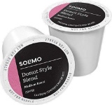 Amazon Brand - 100 Ct. Solimo Donut Style Blend Medium-Light Roast Coffee Pods