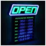 GLI Led Open Sign with Business Hours ? Stand Out with 1000?s Color Combos $241.19 MSRP