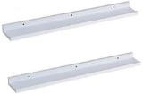 O and K Furniture Picture Ledge Wall Shelf Display Floating Shelves (White,31.5