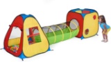 UTEX 3 in 1 Pop Up Play Tent with Tunnel, Ball Pit for Kids, Boys, Girls - $36.99 MSRP