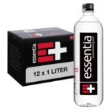 Essentia Water; 12, 1-Liter Bottles; Ionized Alkaline Bottled Water; Electrolytes