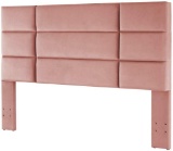 24KF Mid-Century Upholstered Tufted Queen Headboard Full Headboard with Rectangle Pattern Queen/Full