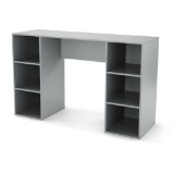Mainstays 6 Cube Storage Computer Desk, Gray - $54.00 MSRP