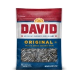 DAVID Roasted and Salted Original Sunflower Seeds, Keto Friendly, 14.5 oz, 12 Pack