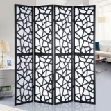 Roundhill Furniture Giyano 4 Panel Room Divider Screen