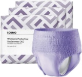 Amazon Brand - Solimo Incontinence and Postpartum Underwear for Women $28.68 MSRP