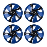 ATMOMO Blue Car Vehicle Wheel Rim Skin Cover Hubcaps Wheel Cover for 15 Inch Wheels