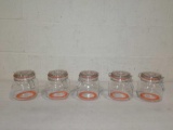 Round Glass Mason Jar With Clamp Lid (5 Pack)