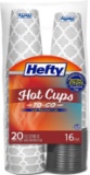 Hefty Disposable Hot Cups with Lids, 16 Ounce, 20 Count and More - $12.53