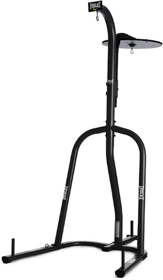 Everlast Dual-Station Heavy Bag Stand, Black Steel (4813BDTC) - $159.99 MSRP