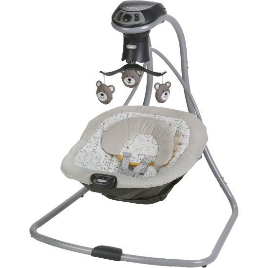 Graco Simple Sway LX Baby Swing with Multi-Direction, Teddy - $112.79 MSRP